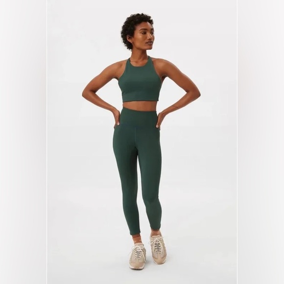 Girlfriend Collective High Rise Compressive Leggings in Moss Green Women’s XS - Picture 1 of 5